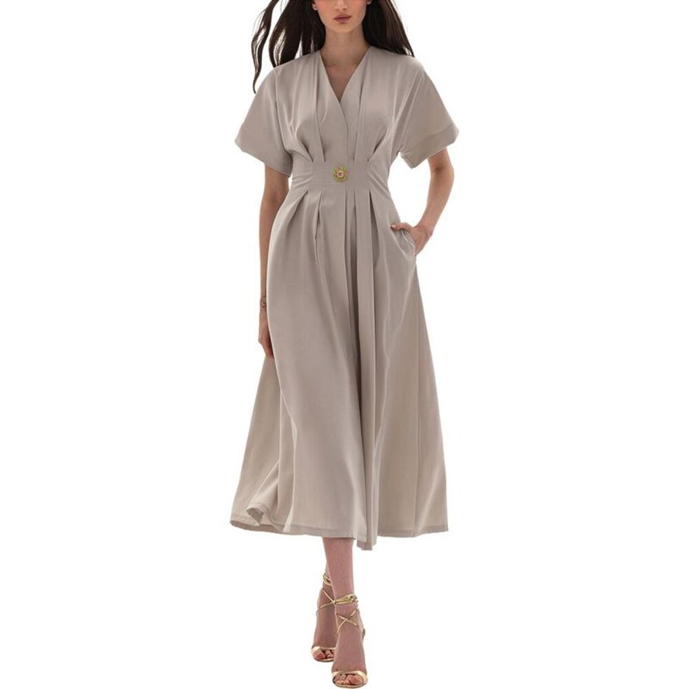 Bgl Womens  Midi Dress, White